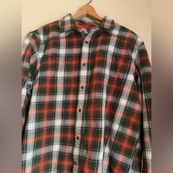 Mountain khaki snap button flannel mens saloon flannel - Picture 5 of 11